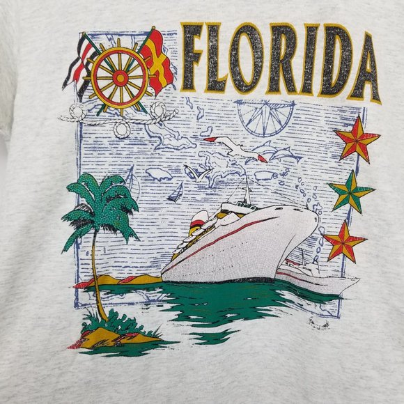 Vintage Florida Single Stitch Graphic Short Sleeved Shirt Size Small - Picture 5 of 9